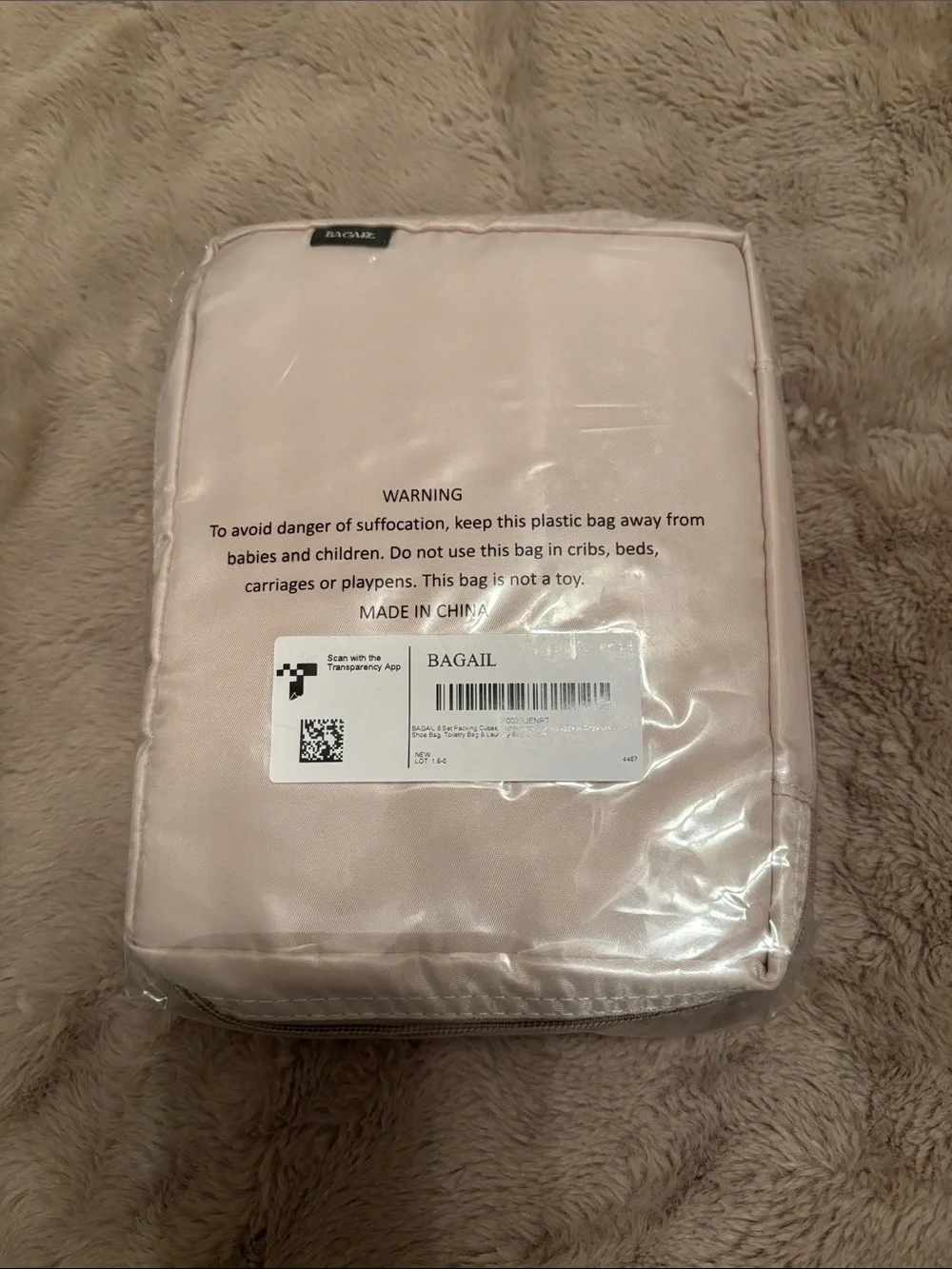 Bagail Beige packing cubes